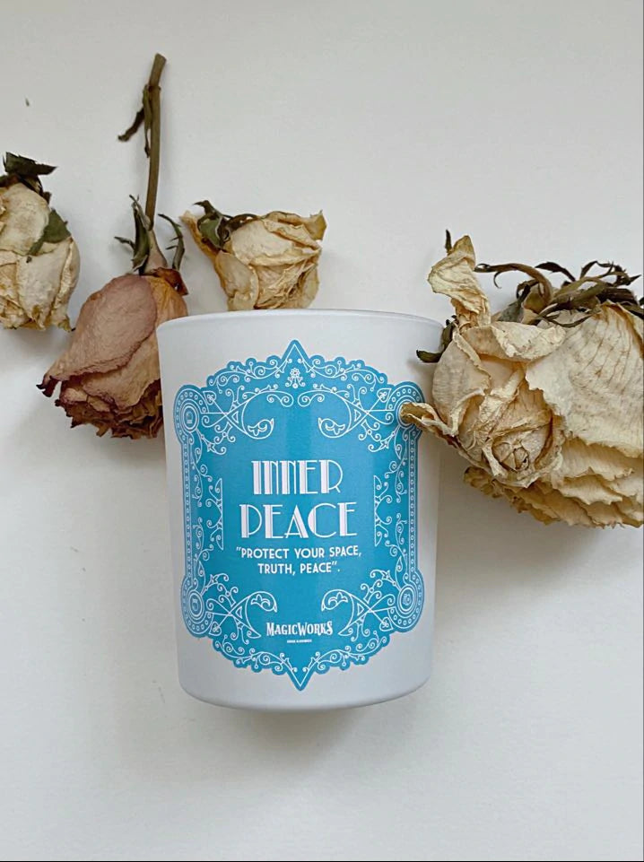 INNER PEACE – “Protect your SPACE, TRUTH, PEACE” Candle