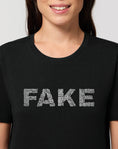 Load image into Gallery viewer, Tricou negru FAKE (but watch closer)
